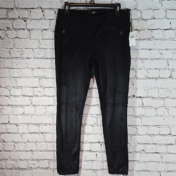 ABS Allen Schwartz Pants - ABS Allen Schwartz Women's Sleek Faux Suede Black Skinny Pants Size 29 NWT